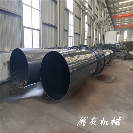 萬友牛粪鸡粪烘干机有机肥生产线设备大型滚筒式干燥机厂家