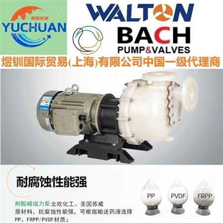 进口化工泵，美国进口化工泵，化工流程泵: 美国WALTON沃尔顿中国代理商