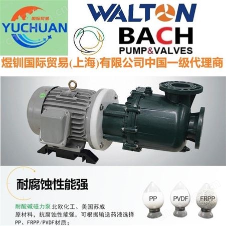 进口化工泵，美国进口化工泵，化工流程泵: 美国WALTON沃尔顿中国代理商