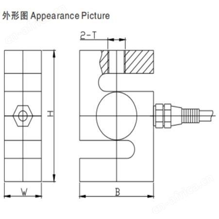 RM-S1-3T合金钢锐马配料秤用S型传感器
