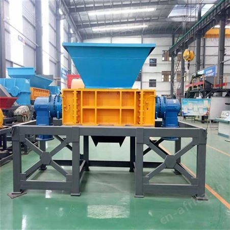 废旧家电800型多功能撕碎机 各种中空容器智能双轴粉碎设备