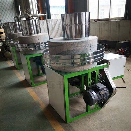 艾绒石磨机 文轩两相电花岗石面粉石磨机 加工定做