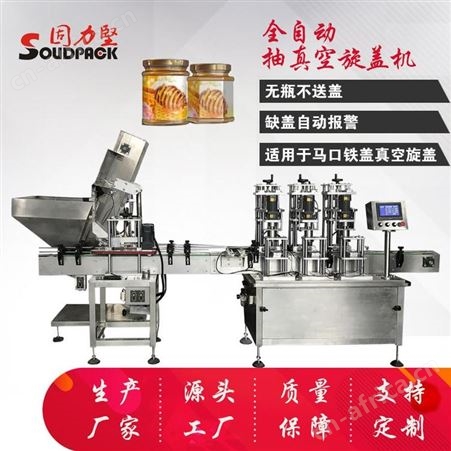 SG-2010QZ全自动抽真空旋盖机 马口铁盖真空旋盖机 罐头真空旋盖机厂家 真空拧盖机 固力坚 SG-2010QZ