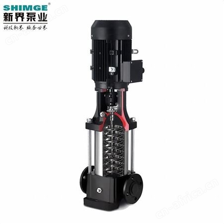SHIMGE新界泵业BLT90-4不锈钢立式多级管道离心泵商用增压泵