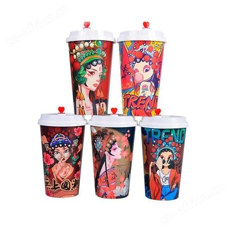 意点森昂现货库存国潮风格纸杯支持定制一次性水杯
