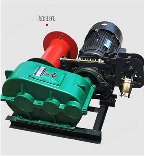旺业机电-云南建筑卷扬机大功率电动起重机-3吨-四轴15KW快速22-25油刹