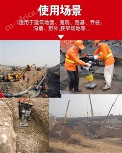 旺业机电-云南电动冲击夯电夯打夯机地基夯实机夯土机-110型电动款 配220V两相电