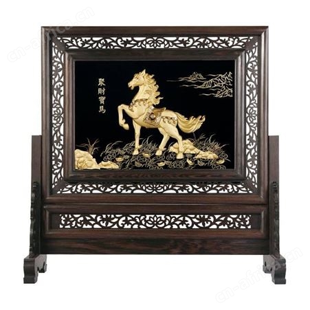 金箔立体画定制 金属工艺品 金箔摆件屏风画来图定制 商务礼品工艺摆件定做印字