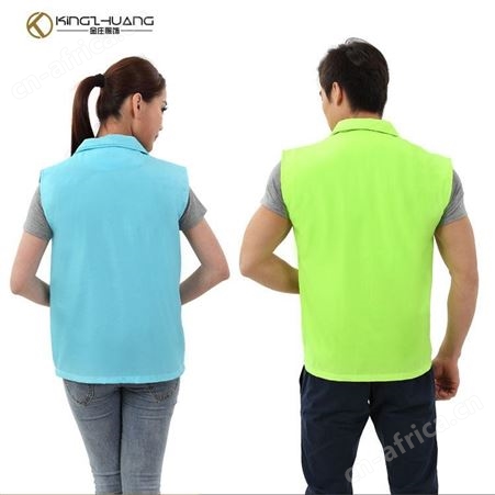 双层加厚广告马甲定制 志愿者团体工作服马甲定做 免费印字logo超市活动马甲