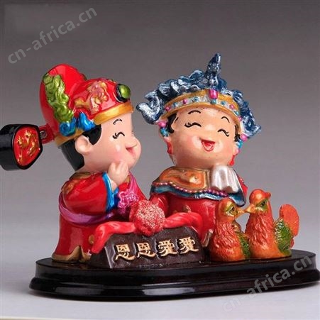 树脂工艺品定制 桌面摆件企业吉祥物玩偶定制 树脂公仔来图定做logo 结婚礼品树脂公仔