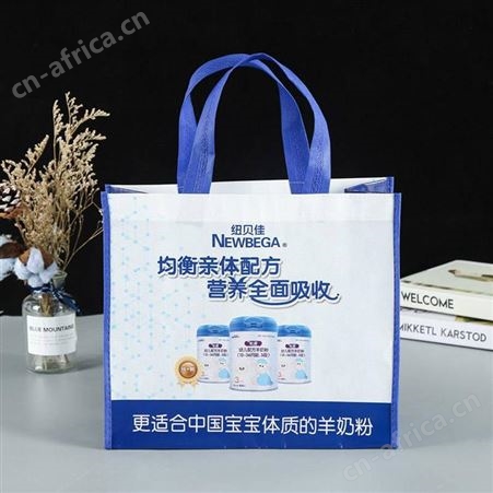 覆膜无纺布袋定做 彩印折叠平口立体手提袋定制 无纺布袋子 超市手提袋订制logo