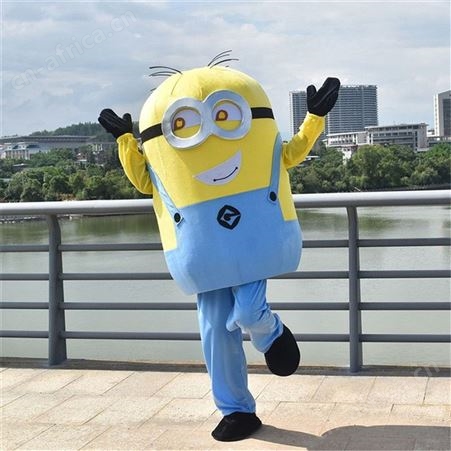 人偶服装人形行走表偶服 定制人偶服卡通订做 小黄人企业活动公仔服 六一儿童节舞台演出服做logo