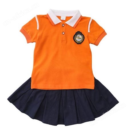 幼儿园园服夏装套装 短袖儿童班服 英伦风小学生校服 合唱服运动套装定制 六一儿童表演服定制