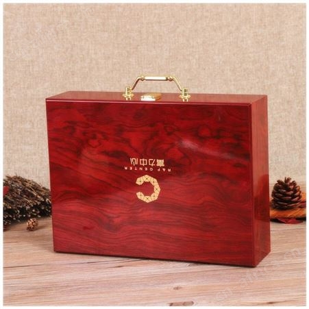 木盒 礼品盒木质交房盒 手提业主木箱红酒茶叶木盒定做