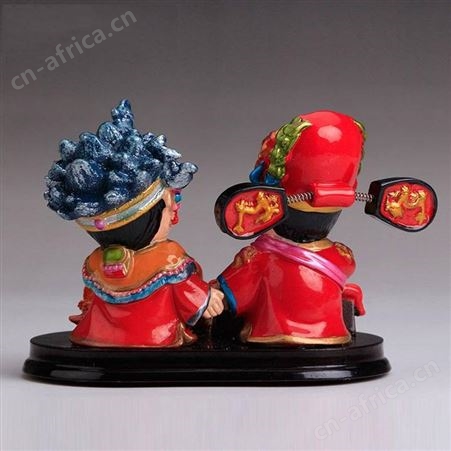 树脂工艺品定制 桌面摆件企业吉祥物玩偶定制 树脂公仔来图定做logo 结婚礼品树脂公仔