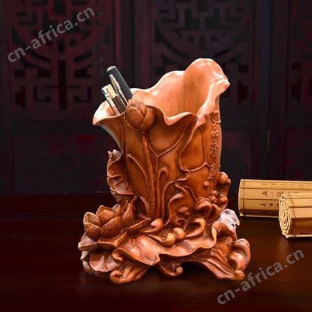 树脂工艺摆件定制 木质笔筒来图定做 员工年会生日礼品刻字定制 树脂笔筒厂家