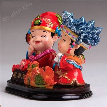 树脂工艺品定制 桌面摆件企业吉祥物玩偶定制 树脂公仔来图定做logo 结婚礼品树脂公仔