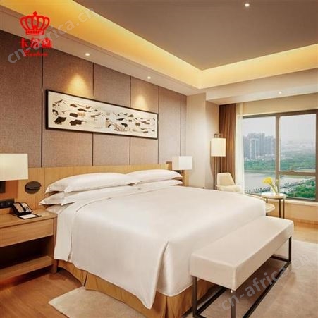 卡尔森苏州家具厂样板房商务酒店现代简约客房实木双人床宾馆标间全套工程家具批发定制