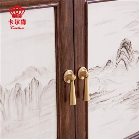 卡尔森苏州家具厂新中式沙发现代中式中国风小户型客厅售楼处禅意实木家具组合定制