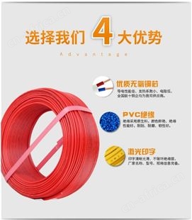 金指数佳捷仕云南电线-绝缘无护套单芯单股硬线-2.5平方家装电线