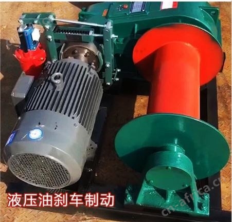 旺业机电-云南建筑卷扬机大功率电动起重机-1.5吨-三轴7.5KW慢速15-18电刹