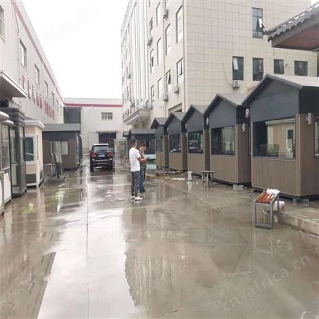 不锈钢岗亭 钢结构保安亭 值班收费移动门卫室 TC环保雕花板岗亭 西安同创环保岗亭