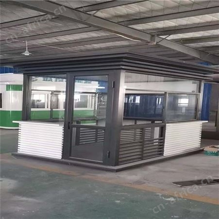 钢结构简易房小区门卫值班室阳光房活动板房玻璃岗亭保安亭活动房钢结构景观房西安同创