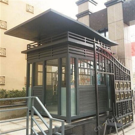 小区门卫氟碳喷漆岗亭 西安保安氟碳喷漆岗亭订购价格