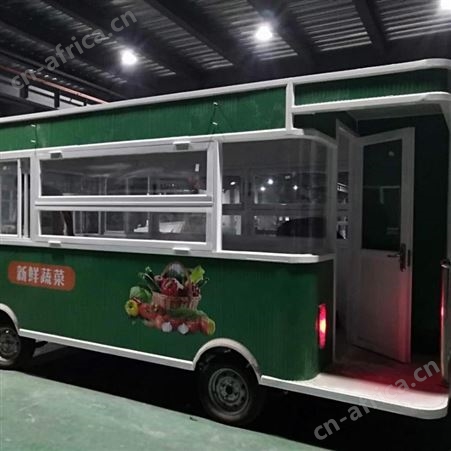 无动力牵引车小吃车 快餐移动餐车 摆摊四轮手推餐车 多功能早餐车 电动流动手推餐车