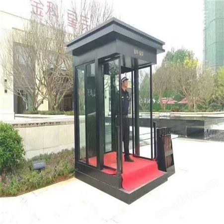 现货厂家定制治安收费小区保安值班室幼儿园设备房移动户外岗亭西安同创岗亭生产厂家