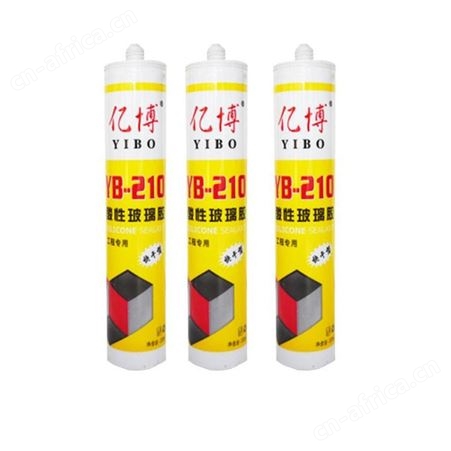 亿博210酸性玻璃胶300ml*24支/件云南昆明强力防水补漏密封玻璃胶