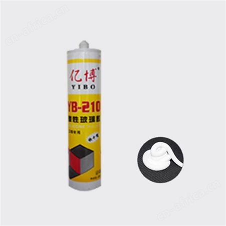 亿博210酸性玻璃胶300ml*24支/件云南昆明强力防水补漏密封玻璃胶