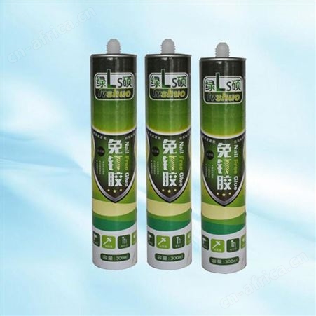 绿硕免钉胶300ml*24支/件云南昆明透明粘墙面固定瓷砖玻璃胶水