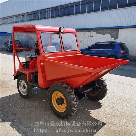 FC-18柴油翻斗车 工地拉料运输一吨翻 江西九江前卸式翻斗车