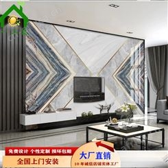 佛山微晶石背景墙  现代时尚简约几何大理石纹 一品瓷