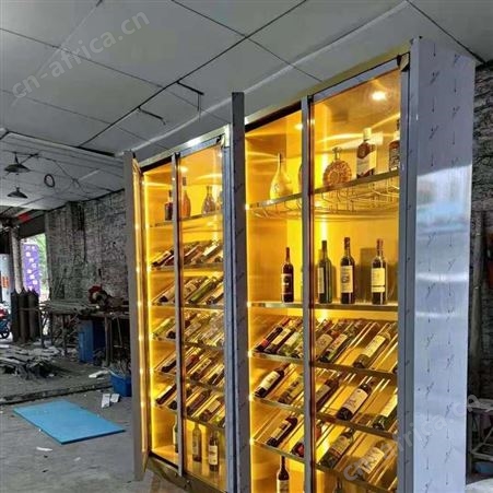 酒柜加工厂 合肥酒吧不锈钢常温酒架