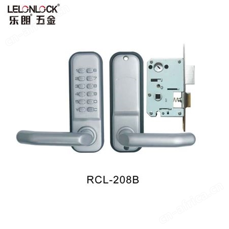 乐朗RCL-208B按键密码锁锌合金机械把手锁木门用五金锁具机械锁