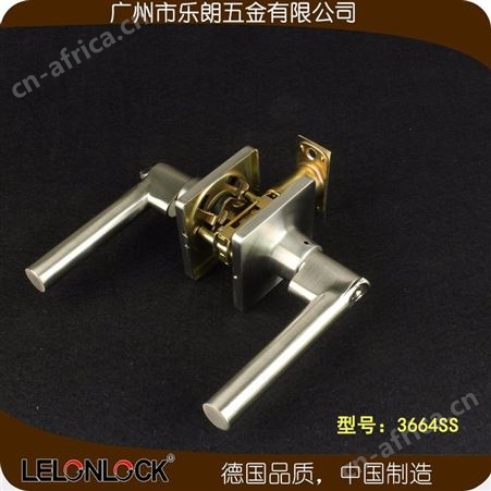 乐朗3664SS 三杆执手锁室内房间门锁 不锈钢球形锁 锌合金把手锁 三杆执手锁