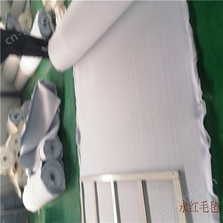 白色背胶化纤羊毛毡 背胶毛毡布，化纤毛毡 灰色带背胶毛毡布