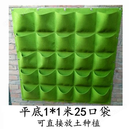壁挂式种植袋 植物墙垂直绿化毛毡植物袋 立体毛毡种植袋