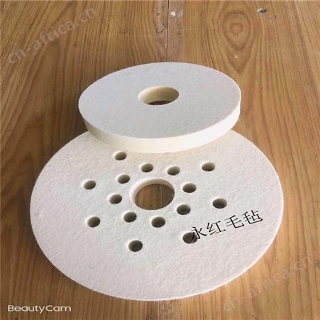 角磨机专用抛光轮 羊毛毡抛光轮 镜面抛光轮 60mm厚毛毡轮