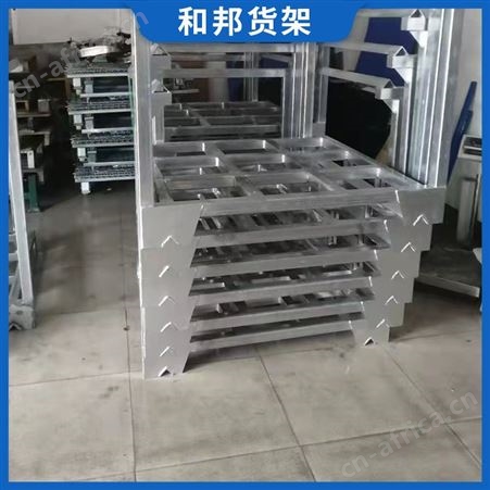钢制重型堆垛架折叠储藏室叠放式插管式物料布料食品叠高货架