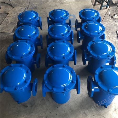 不锈钢篮式过滤器 快开提篮式直通法兰式管道污水快速除污器 DN50