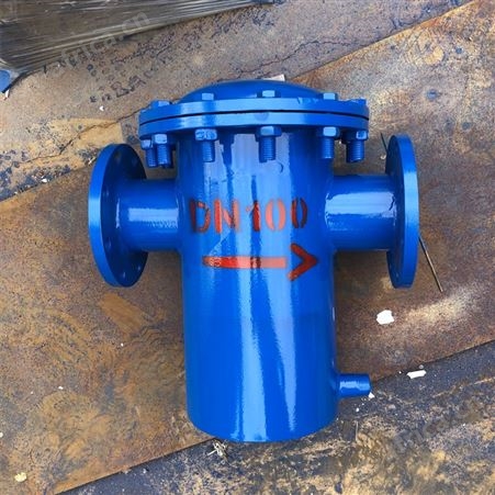 不锈钢篮式过滤器 快开提篮式直通法兰式管道污水快速除污器 DN50