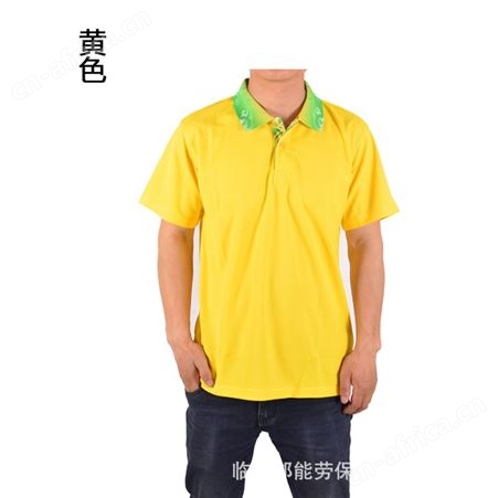 现货批发 中国风广告衫定制 翻领男式T恤 空白文化衫定制logo印字