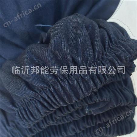 现货批发加厚牛仔布劳保套袖 加宽松紧带袖口 电焊工业护袖