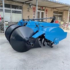 双垄大葱开沟起垄机 一次成型 拖拉机悬挂式生姜草莓起垄开沟机