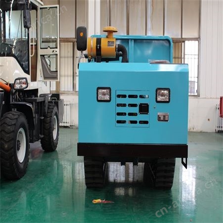3吨建筑工程爬山车 多地形自走式履带运输车 全新手推式拉运车
