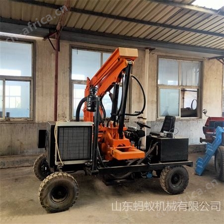 供应多角度方桩钻孔机 全新液压锤护栏砸桩机 定做装载机式打桩机