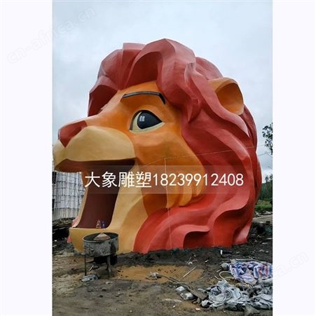 水泥雕塑定制厂家 水泥彩绘雕塑 大型动物雕塑